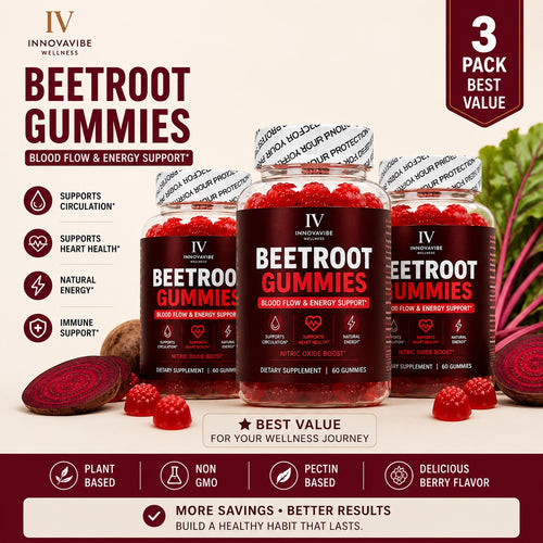 INNOVAVIBE Flow Gummies 3-Pack | Beetroot Nitric Oxide Support