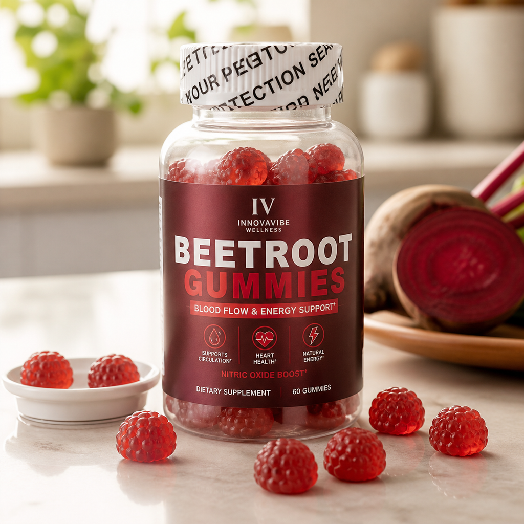 INNOVAVIBE Flow Gummies | Beetroot Nitric Oxide Support